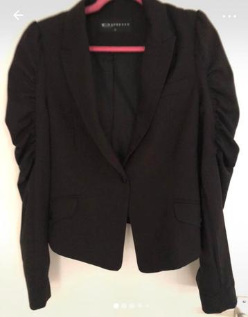 Expresso Elegante Blazer-Jasje met mooie  pofmouw Zwart beschikbaar voor biedingen