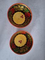 Vintage Chochloma lak handgeschilderde houten kommen set van, Antiek en Kunst, Ophalen