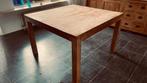 massief teak houten eettafel 120 x 120 cm. Hoogte 78 cm, Huis en Inrichting, Tafels | Eettafels, Ophalen, Gebruikt, Rechthoekig