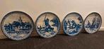 Set Delfts blauw Chemkefa wandborden De 4 seizoenen, Ophalen of Verzenden