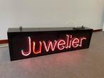 Vintage Neon Reclamebord 'Juwelier', Ophalen, Gebruikt, Glas, Minder dan 50 cm