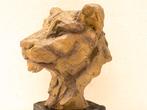 Houten beeld van een leeuwenhoofd 36957, Ophalen of Verzenden, Gebruikt, Dier