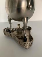 Vintage Tinnen Koffiekan met Rechaud, Ophalen of Verzenden