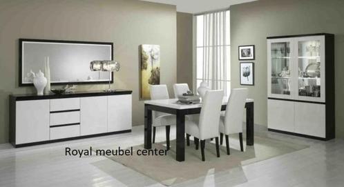 Eetkamer-Woonkamer hoogglans zwart wit marmer-- SALE-----, Huis en Inrichting, Complete eetkamers, Nieuw, Ophalen of Verzenden
