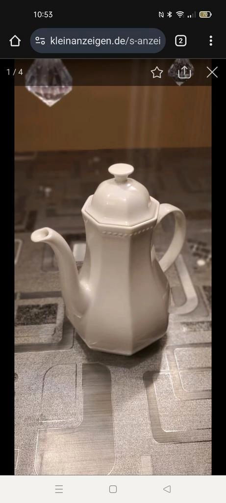 TE  KOOP gevraagd Koffiekan Bavaria Schnirding Paris Blanc, Antiek en Kunst, Antiek | Servies los, Ophalen of Verzenden