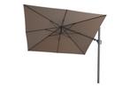 Platinum Challenger zweefparasol 3x3m T2 premium havana, Tuin en Terras, Parasols, Ophalen, Kantelbaar, Nieuw, Zweefparasol