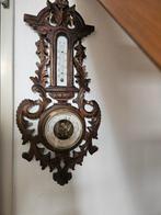 Antieke Houten Barometer met Thermometer, Ophalen, Gebruikt, Barometer
