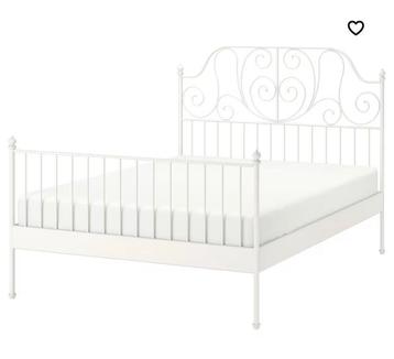 Bed LEIERVIK en MORGEDAL matras 140cm van IKEA - nog goed! 