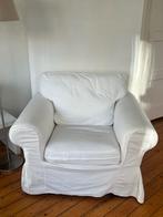 2x IKEA Ektorp Fauteuil Wit, Ophalen, Gebruikt, Stof, 75 tot 100 cm