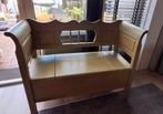 Tweepersoons klepbank met opbergruimte. 50 euro, Ophalen