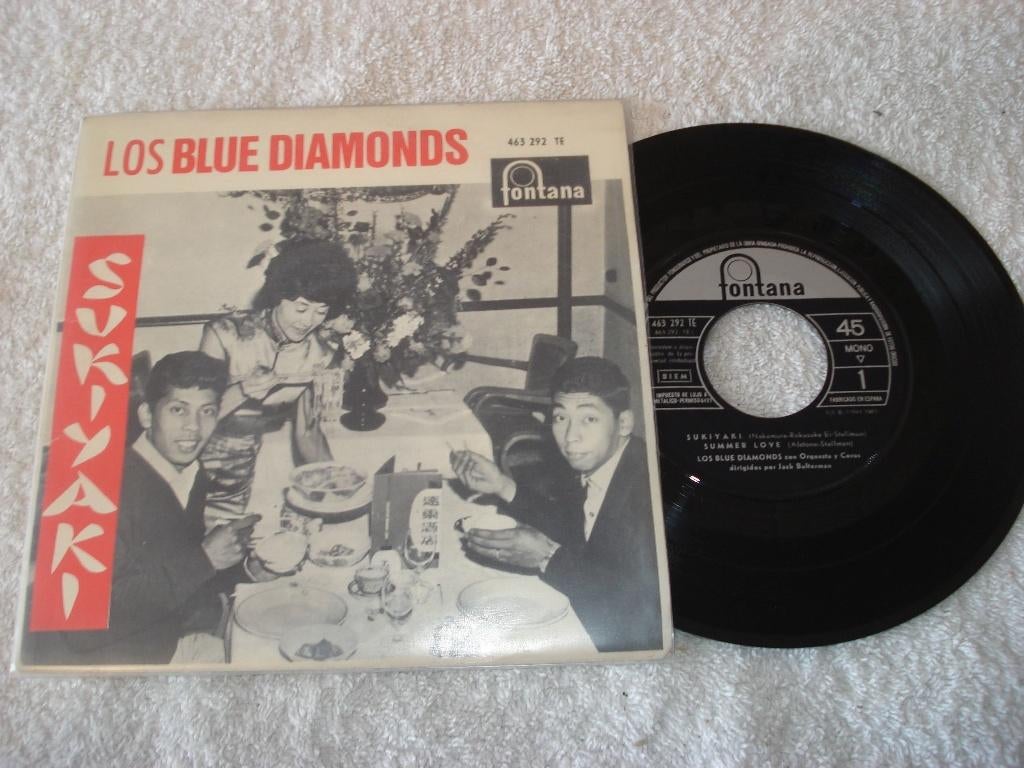 Blue Diamonds   EP  Sukiyaki  Spanje    Orgineel, Cd's en Dvd's, Vinyl Singles, Ophalen of Verzenden, Zo goed als nieuw, Pop, EP