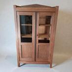 Antiek halfhoog boekenkastje Art Deco vitrinekast