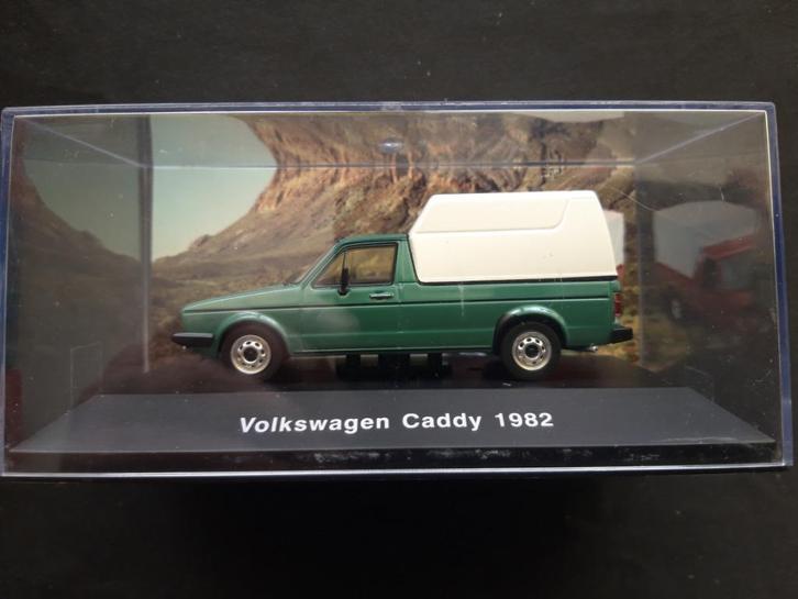 Volkswagen Caddy 1 Pick-up '82 groen met kap, Hobby en Vrije tijd, Modelauto's | 1:43, Nieuw, Auto, Overige merken, Ophalen of Verzenden