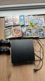PlayStation 3 met 2 controllers en spelletjes, Met 2 controllers, Gebruikt, Ophalen of Verzenden, Met games