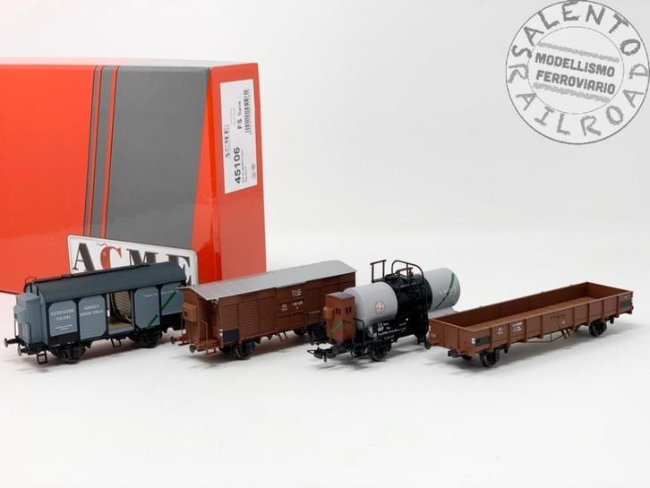 ACME 45106 - 4 rijtuigen tijdperk II, Hobby en Vrije tijd, Modeltreinen | H0, Zo goed als nieuw, Wagon, Gelijkstroom, Overige merken