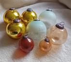8 glazen heksenballen, kerstballen, Diversen, Kerst, Ophalen of Verzenden, Nieuw