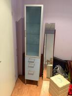 Blauw kastje handig badkamer! Euro 40, Ophalen, 1 of 2 laden, Zo goed als nieuw, 150 tot 200 cm