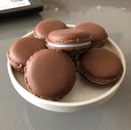 Setje bruine sier macarons 6 stuks., Ophalen, Nieuw