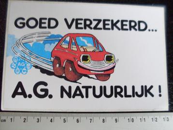 sticker goed verzekerd... A.G. natuurlijk! autoverzekeringen beschikbaar voor biedingen