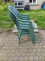 Tuinstoel 4 tuin stoelen, Tuin en Terras, Tuinstoelen, Plastic, Zo goed als nieuw, Stapelbaar, Ophalen