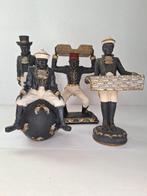 Te koop: 4 Blackamoor beelden, Antiek en Kunst, Kunst | Beelden en Houtsnijwerken, Ophalen of Verzenden