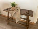 Nieuw gemaakt ‘oud’ tafeltje - eiken, Huis en Inrichting, Tafels | Sidetables, 50 tot 100 cm, Ambachtelijk, Eikenhout, Ophalen of Verzenden