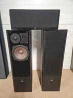 Quart 390 MCS Hifi Speakerset, Gebruikt, 60 tot 120 watt, Front, Rear of Stereo speakers, Ophalen