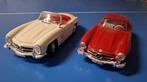 2 modelauto's Bburago  -  Mercedes 300 SL 1954 en 1957, Ophalen of Verzenden, Zo goed als nieuw, Bburago