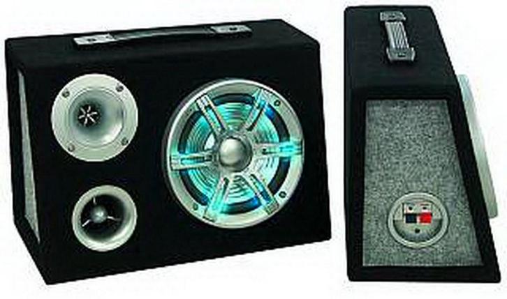 Auto Speaker met Blauw Licht - Beat!, Audio, Tv en Foto, Luidsprekers, Gebruikt, Overige typen, Minder dan 60 watt, Overige merken