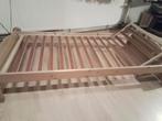 Houten Eenpersoons ledicant 90x200, Gebruikt, 90 cm, Eenpersoons, Bruin