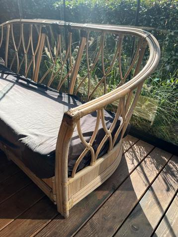 Vintage Rotan Bank - 200x80 cm beschikbaar voor biedingen