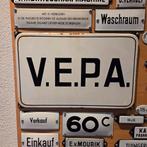 Emaille bord V.E.P.A. Hedikhuizen, Ophalen of Verzenden, Gebruikt