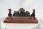 Tinnen likeur set / Houten beeldjes, Antiek en Kunst, Ophalen of Verzenden
