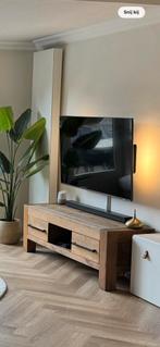 TV meubel Roots Goossens, Huis en Inrichting, Kasten | Televisiemeubels, Ophalen, 150 tot 200 cm, Eikenhout, Zo goed als nieuw