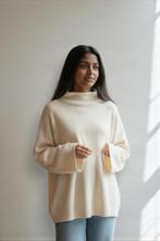 Arket – Timeless Beige-White Roll-Neck Sweater – XXS 🌸👠, Beige, Ophalen of Verzenden, Zo goed als nieuw, Arket