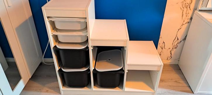 Witte Vakkenkast, Huis en Inrichting, Kasten | Kledingkasten, Minder dan 100 cm, 25 tot 50 cm, Ophalen