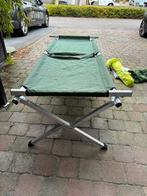 Ligbed / veldbed/ stretcher groen, Caravans en Kamperen, Ophalen, Zo goed als nieuw