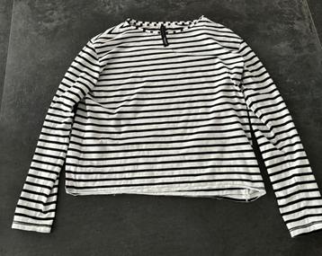 10days longsleeve shirt maat M zwar/wit streep beschikbaar voor biedingen