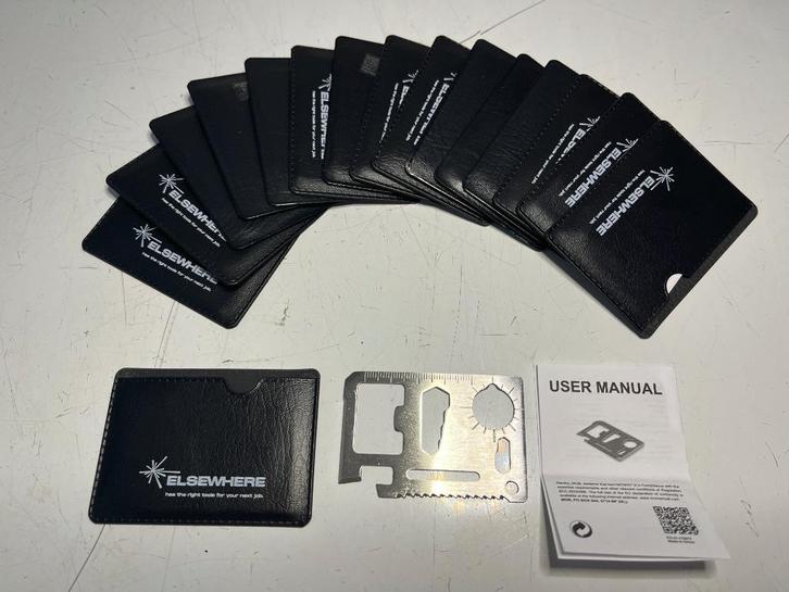 Partij 16x RVS Survival Multi Tools 6.8x4.5x0.2 cm NIEUW, Caravans en Kamperen, Kampeergereedschap, Ophalen of Verzenden