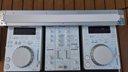 CDJ 350's en DJM 350 in flightcase (White), Muziek en Instrumenten, Dj-sets en Draaitafels, Zo goed als nieuw, Pioneer, Ophalen of Verzenden