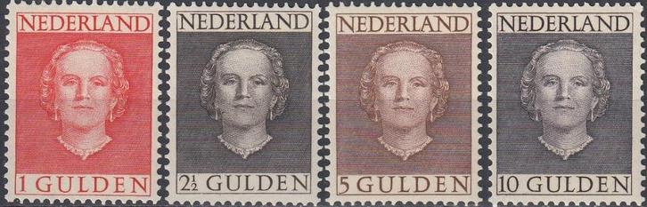 Nederland- 1949 - Juliana - NVPH-534 t/m NVPH-537 - O, Postzegels en Munten, Postzegels | Nederland, Postfris, Na 1940, Verzenden