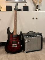 Ibanez GRX70QA-TRB GIO en Fender box, Muziek en Instrumenten, Ophalen of Verzenden, Zo goed als nieuw, Elektrisch, 6-snarig