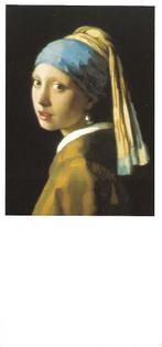Johannes Vermeer- -Meisje met de parel., Verzamelen, Ansichtkaarten | Themakaarten, Verzenden, 1980 tot heden, Ongelopen, Overige thema's
