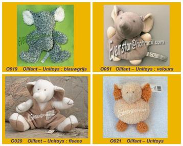 Olifant Olifantje - Unitoys Nicotoy Difrax ea merken beschikbaar voor biedingen