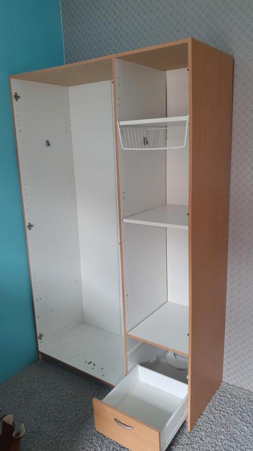 kledingkast 3 deurs, 2 lades, Huis en Inrichting, Kasten | Kledingkasten, Zo goed als nieuw, 50 tot 75 cm, Ophalen