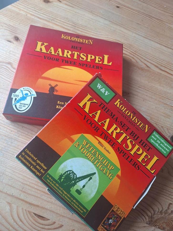 De Kolonisten van Catan   Het Kaartspel + Thema set : Wetens, Hobby en Vrije tijd, Gezelschapsspellen | Kaartspellen, Zo goed als nieuw