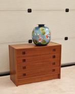Vintage ladekast met vier laden, 90cm, Ophalen, ., 50 tot 100 cm, 3 of 4 laden