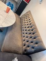 Zilveren Eetkamerbank - Landelijke Stijl, Huis en Inrichting, Banken | Sofa's en Chaises Longues, Ophalen, Zo goed als nieuw, Driepersoons
