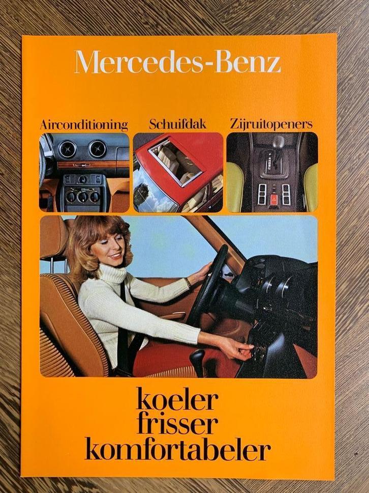 NL brochure folder Mercedes-Benz airco's en schuifdaken 1979, Boeken, Auto's | Folders en Tijdschriften, Nieuw, Mercedes, Ophalen of Verzenden