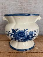 Antiek Delfts blauw miniatuur cachepot / bloempot, M12, Ophalen of Verzenden